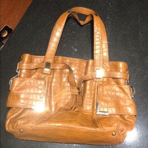 Michael Kors Croc Embossed Leather Tote